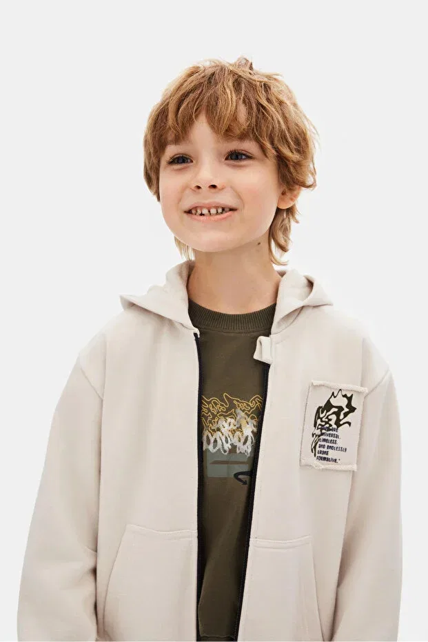 Детское худи для девочек с длинным рукавом Nk Kids, Gray — фото 3