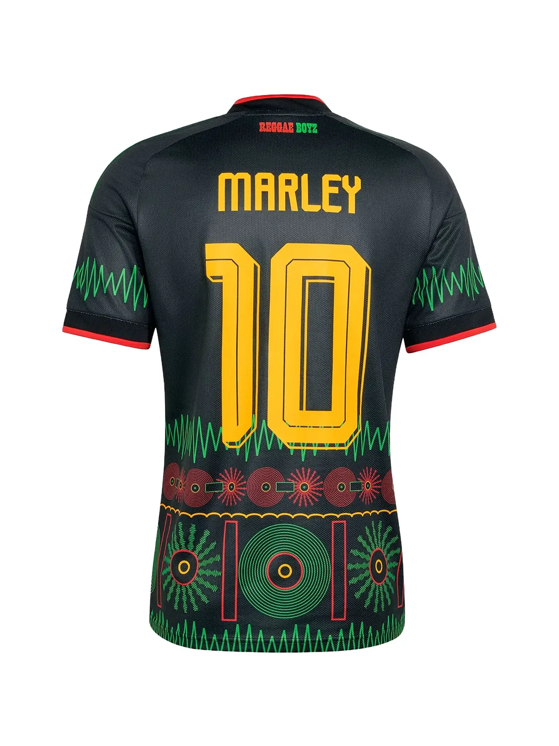 Топ из коллаборации с Jamaica 26 и Bob Marley Adidas, черный — фото 2