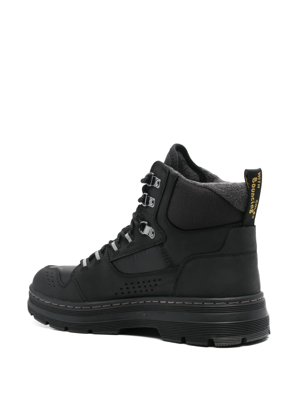 Мужские ботинки Dr. Martens Rilla кожаные с перфорацией, черный — фото 3