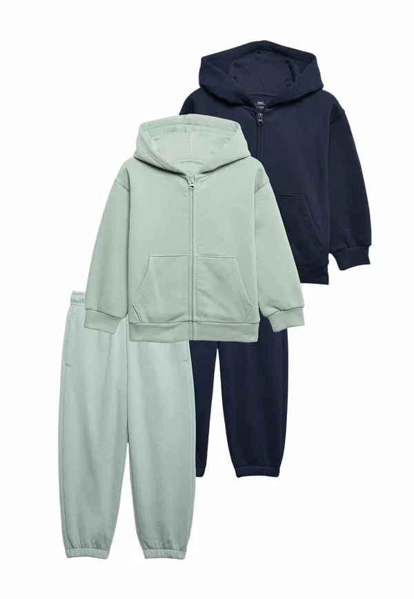 Спортивный костюм из 2 предметов, хлопок, tracksuit, Marks & Spencer, темно-синий Mix