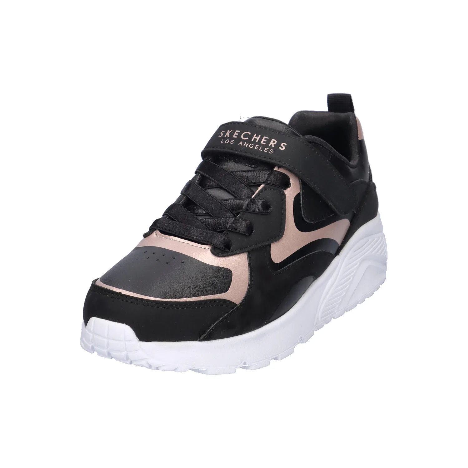 Детские кроссовки с принтом Uno Lite Metallic Burst Skechers, Schwarz — фото 4