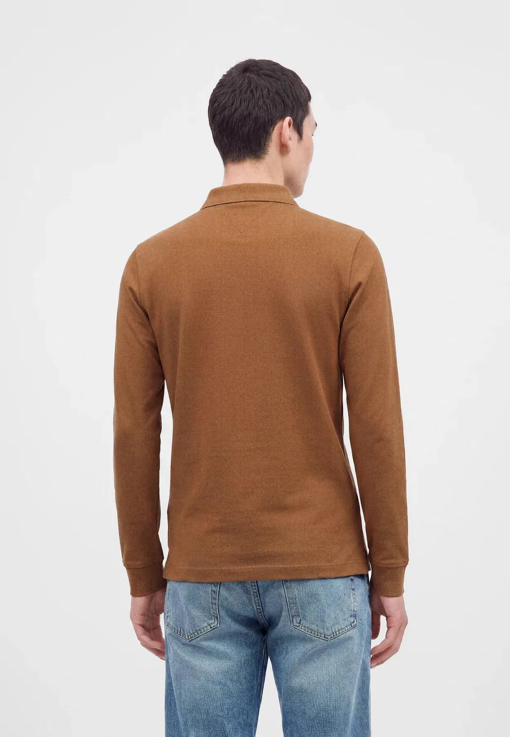 Поло с длинными рукавами, модель 1985 года Tommy Hilfiger, Timeless Tawny — фото 3