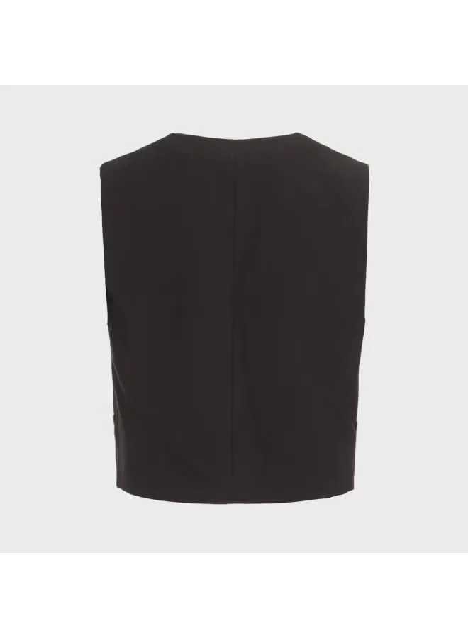 Костюм-жилет женский офисный Zara, черный — фото 3