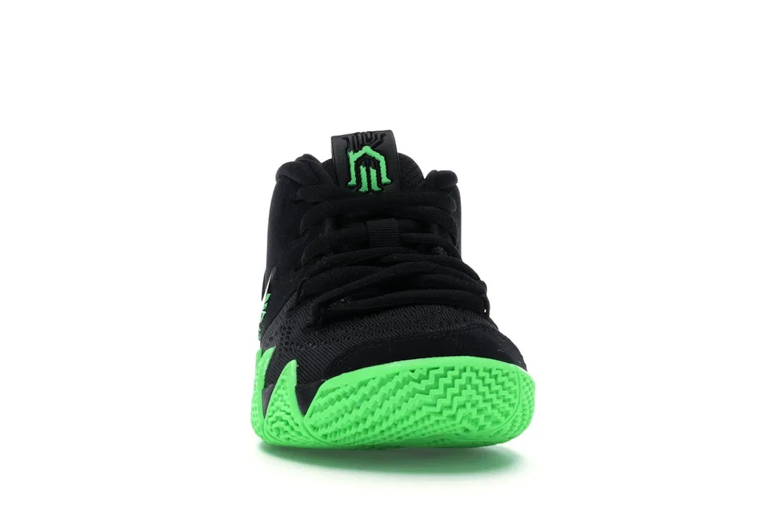 Детские баскетбольные кроссовки с высоким голенищем Nike Kyrie 4, Black/Rage Green — фото 2
