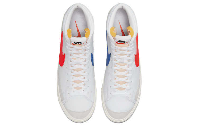 Кроссовки Nike Blazer Mid 77 Vintage, белый/красный/синий — фото 4