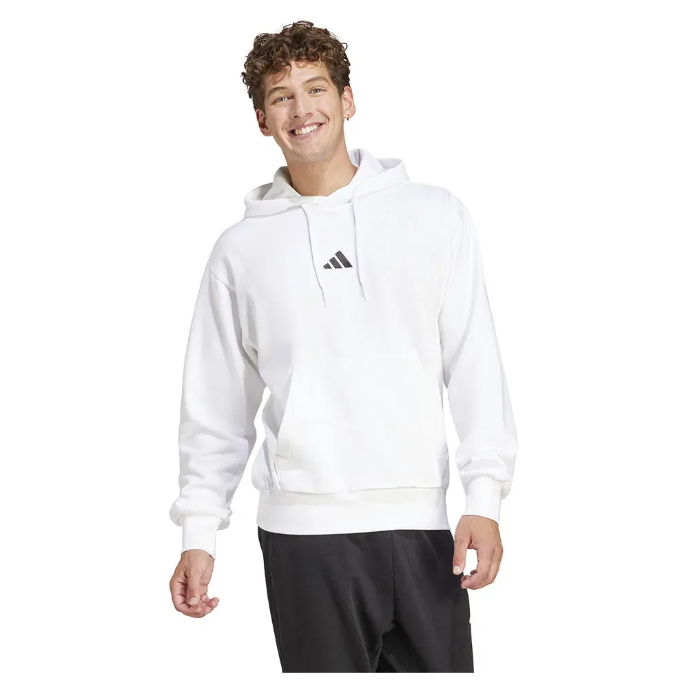 Худи на флисе Essentials Feelcozy Adidas, белый