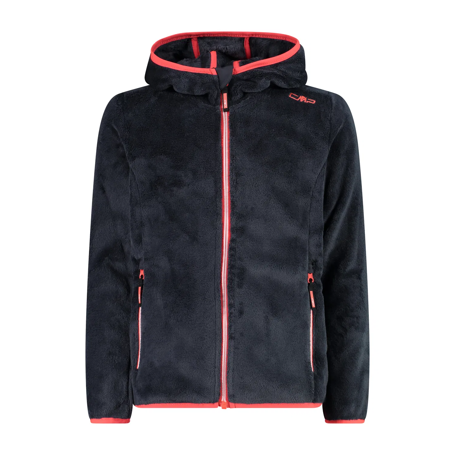 Детская флисовая куртка для девочек Girl Jacket Fix Hood Cmp, Schwarz