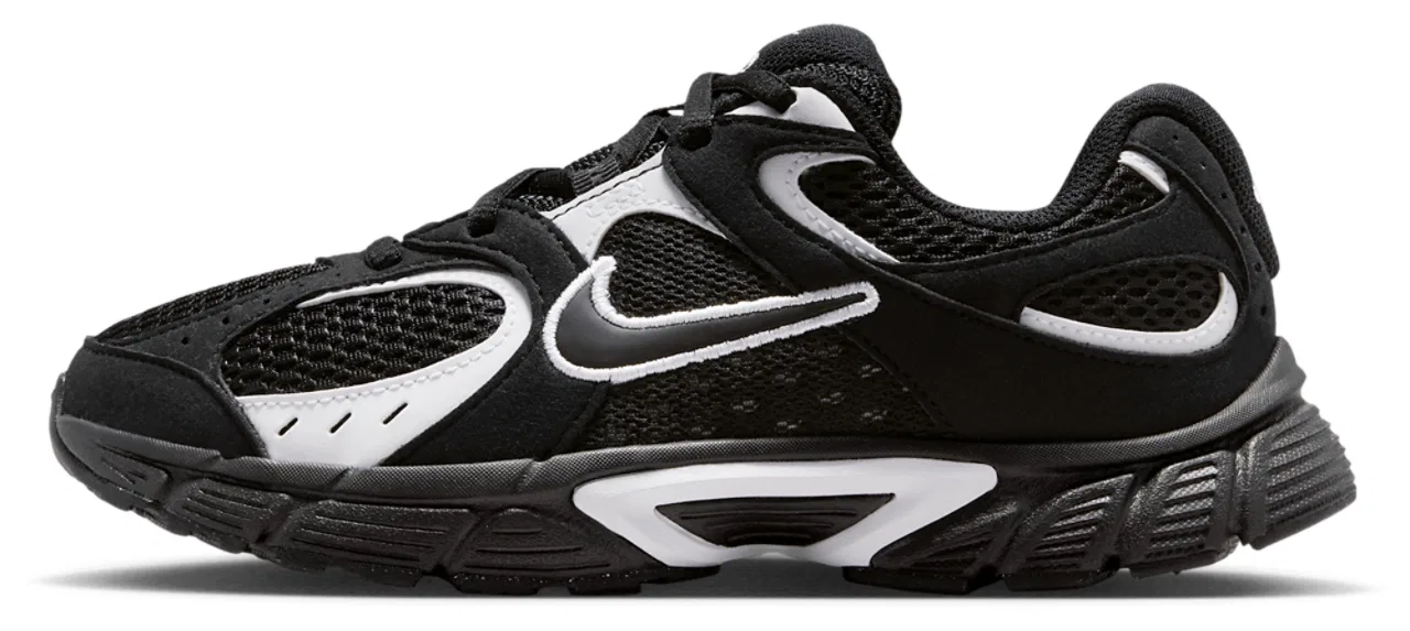 Детские кроссовки для мальчиков с замшевым верхом V5 RNR Suede Nike, Black/White/Black — фото 2