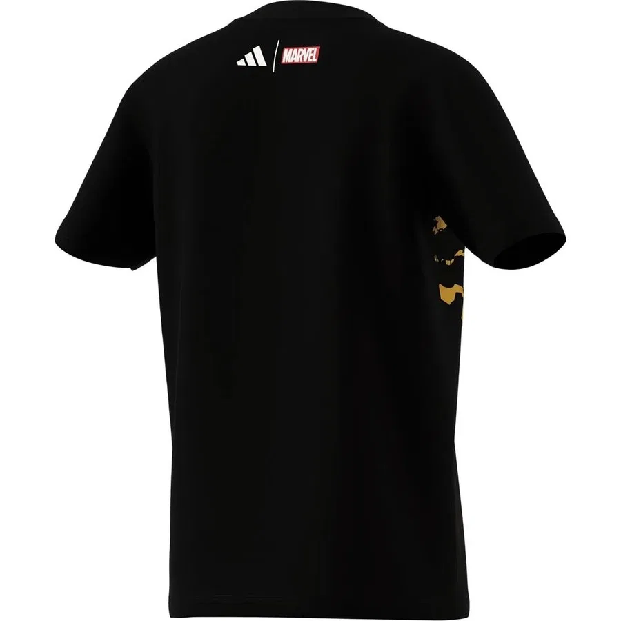 Футболка с принтом Marvel Real Marvel Tey adidas, Черный — фото 3