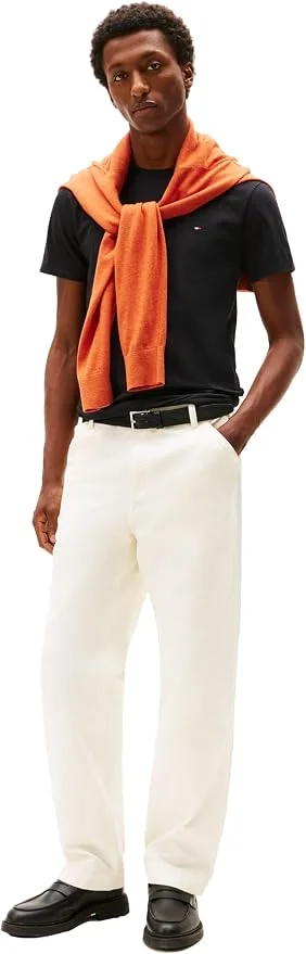 Футболка Tommy Hilfiger Essential Short Sleeve Cotton Crewneck Pocket, темно-коричневый — фото 3