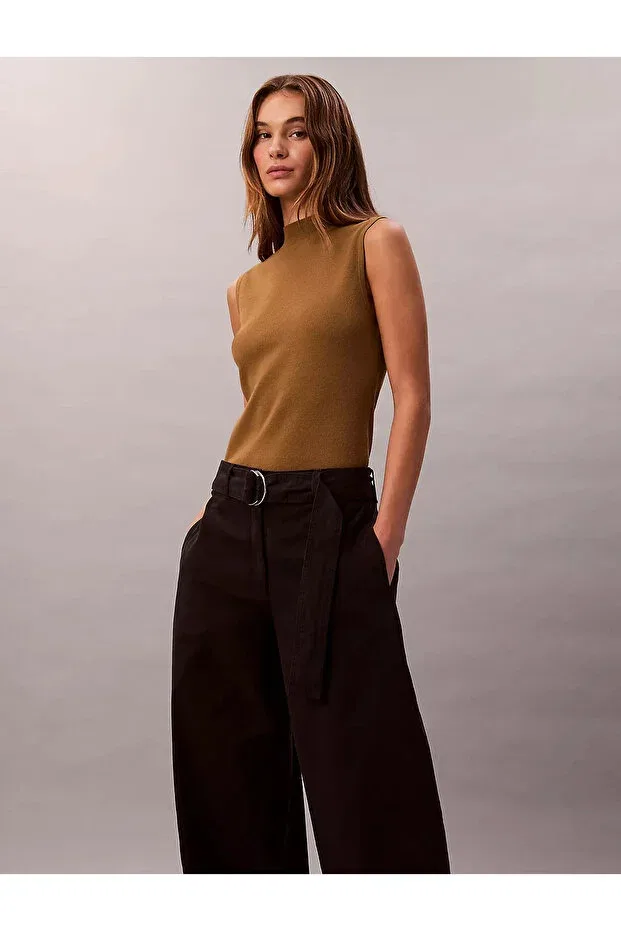 Женские брюки из хлопка Calvin Klein, Black — фото 2