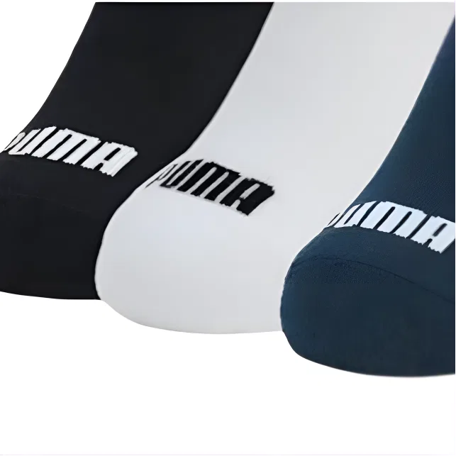 Детские носки-слипоны Marine Blue+White+Black 3 Pack PUMA — фото 4