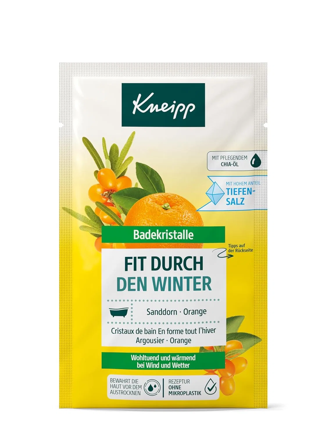 Соль для ванны Kneipp Fit through the Winter 60 г, Мультиколор