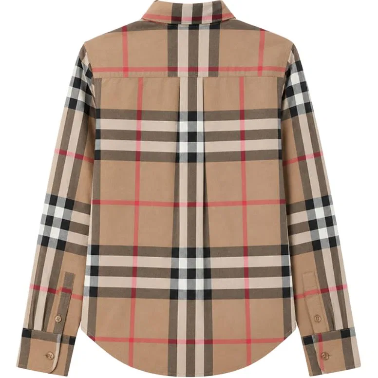 Женская рубашка с отложным воротником Burberry, Brown — фото 3