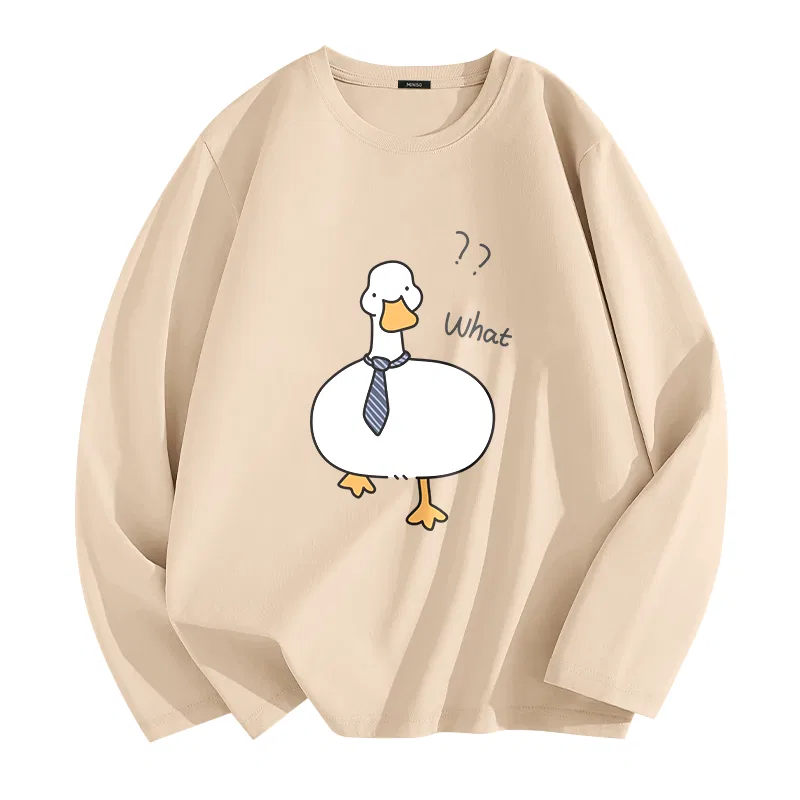 Футболка детская с принтом MINISO, Khaki (Duck Style Work)