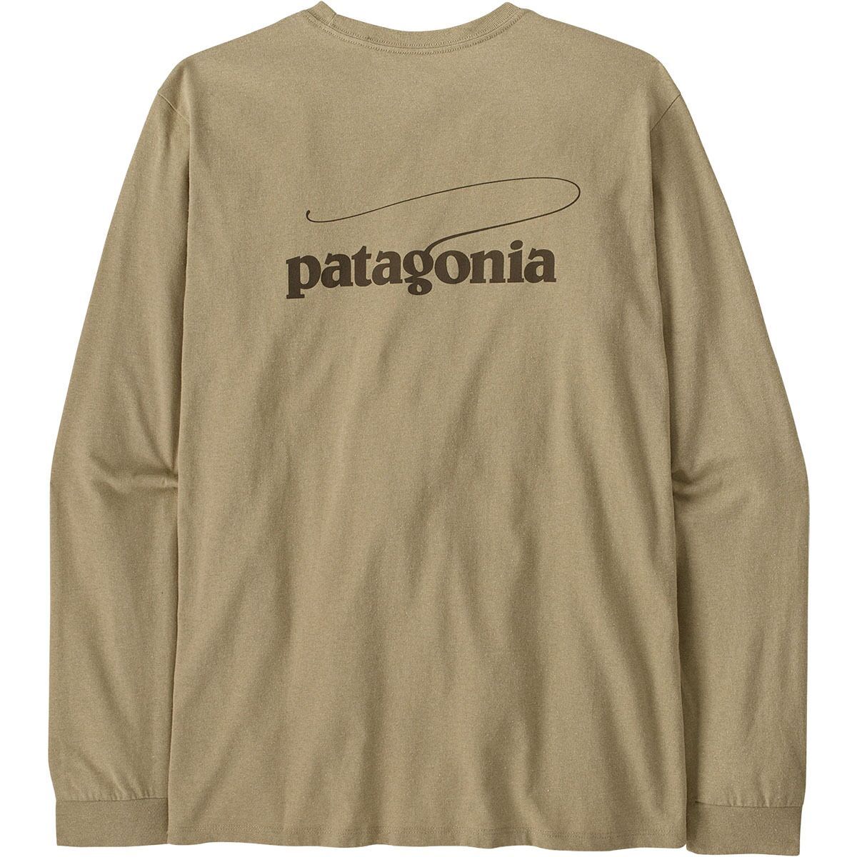 

Футболка Casting Logo Responsibili-Tee с длинным рукавом Patagonia, цвет pumice