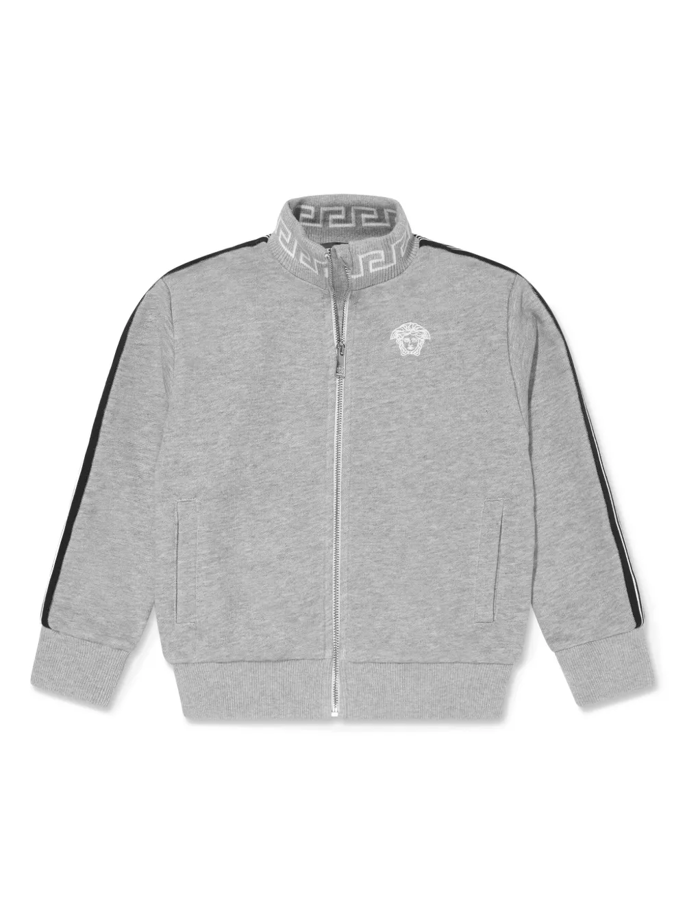 

Толстовка Greca на молнии Versace Kids, серый