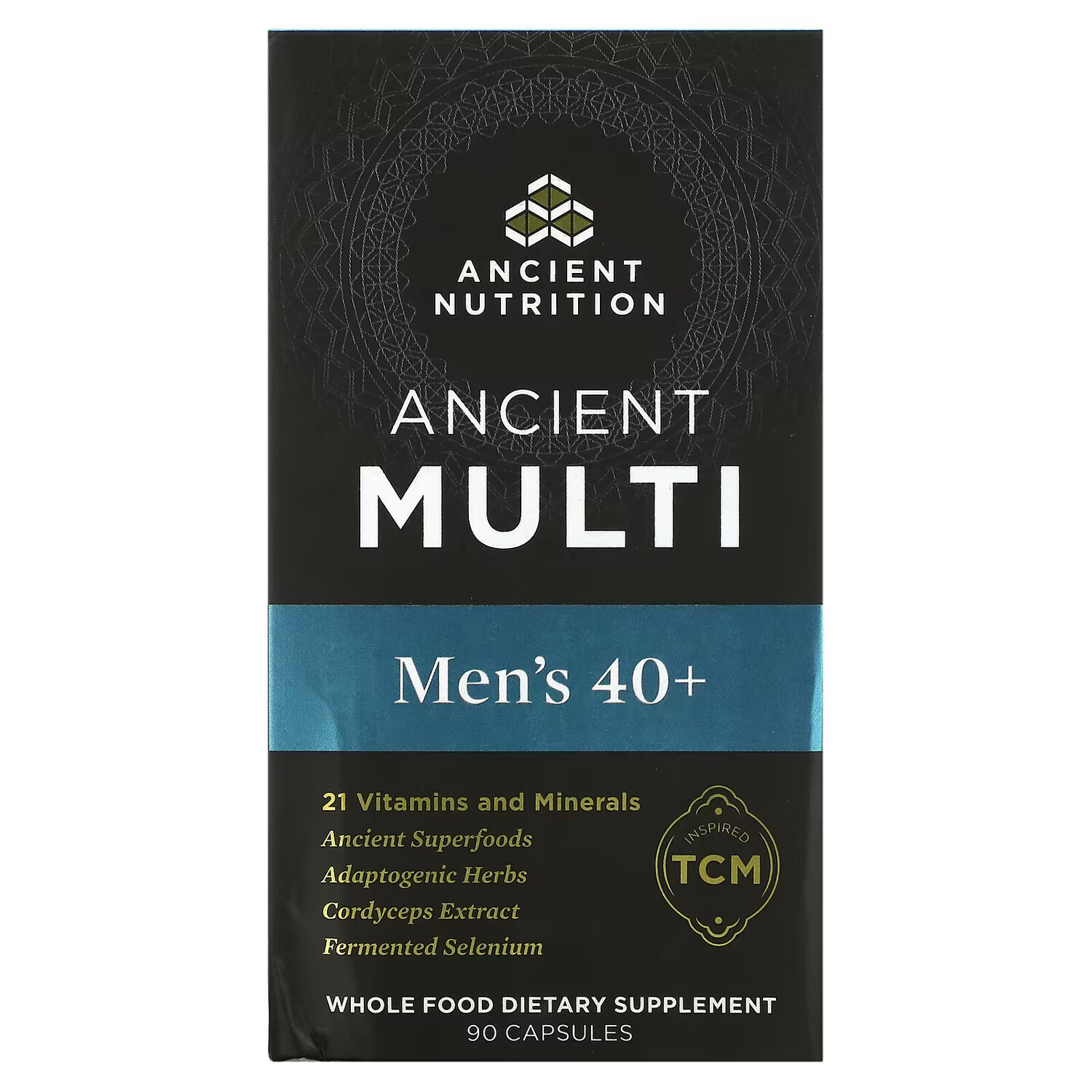 

Dr. Axe / Ancient Nutrition, Ancient Multi, для мужчин от 40 лет, 90 капсул