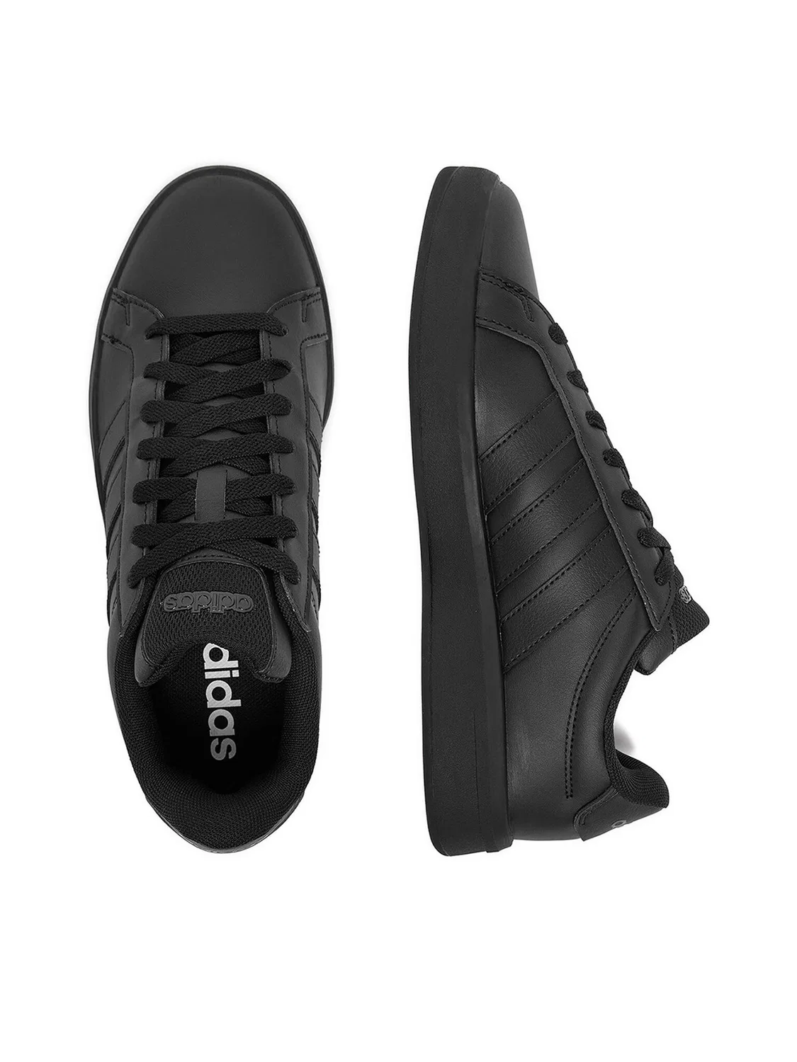 Кроссовки для мальчика COURT Adidas, черный — фото 4