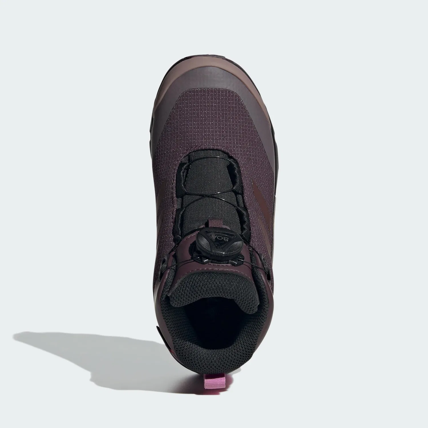 Детские кроссовки для мальчиков и девочек с системой BOA Terrex Winter Mid Boa Adidas, Shadow Maroon Wonder Red Pulse Lilac — фото 3