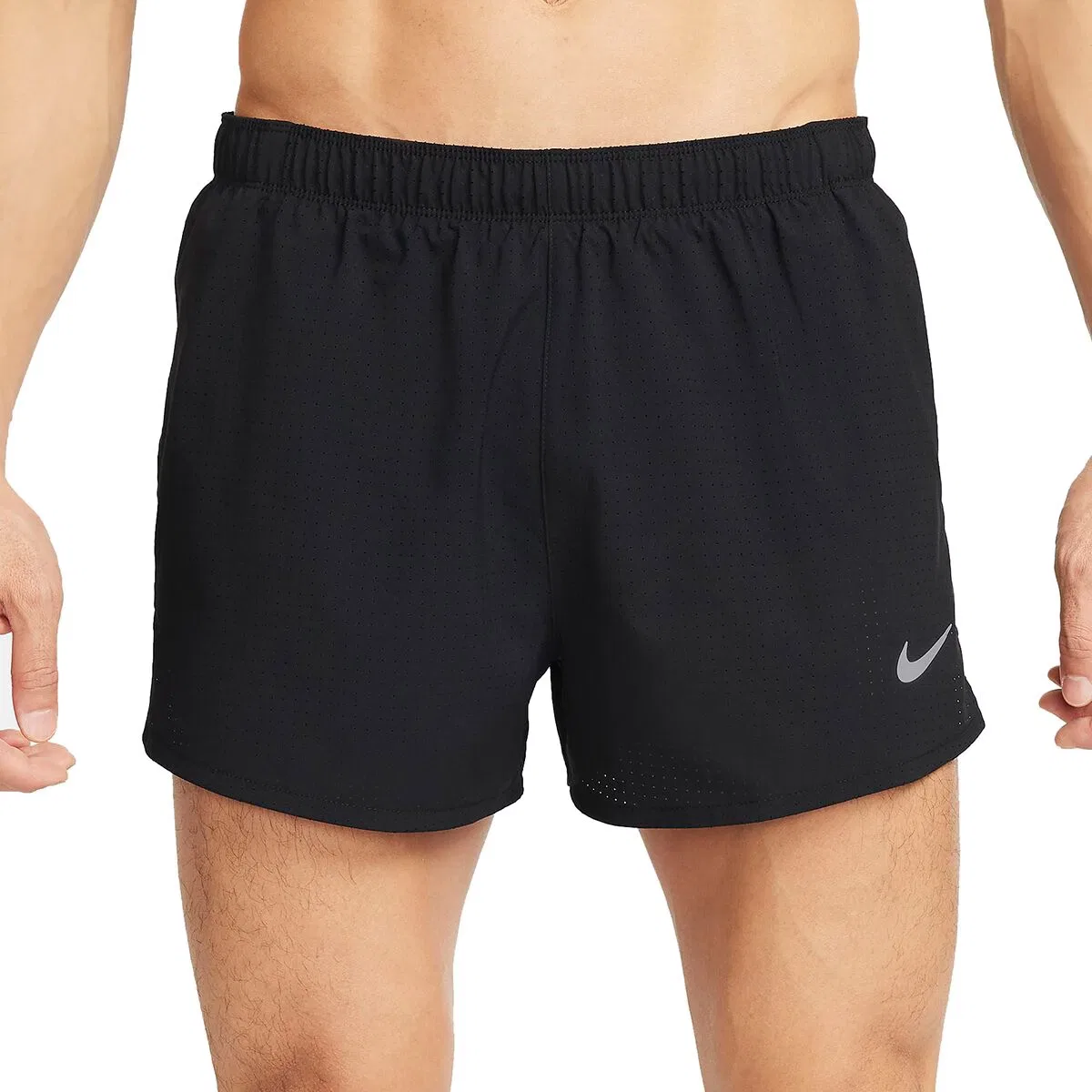 Мужские шорты для бега с технологией Dri-FIT Nike Fast, Black/Black/Reflective Silver — фото 3