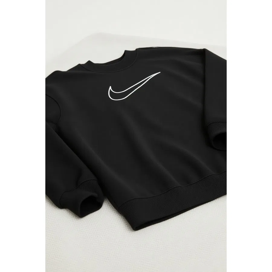 Свитшот женский оверсайз с длинным рукавом Dri-Fit Get Fit Nike, Черный — фото 2