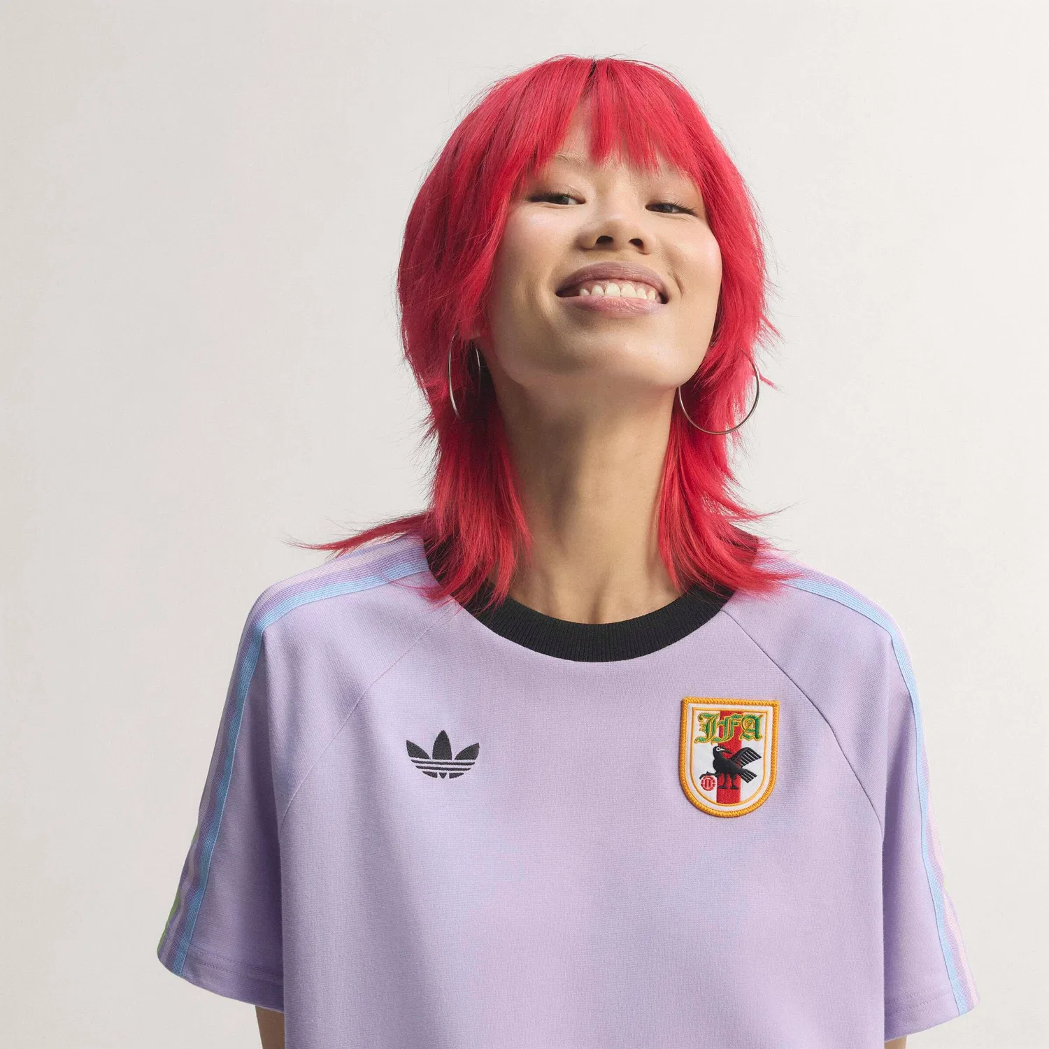 Спортивное платье Adidas Performance Japan пастельно-фиолетового цвета — фото 4