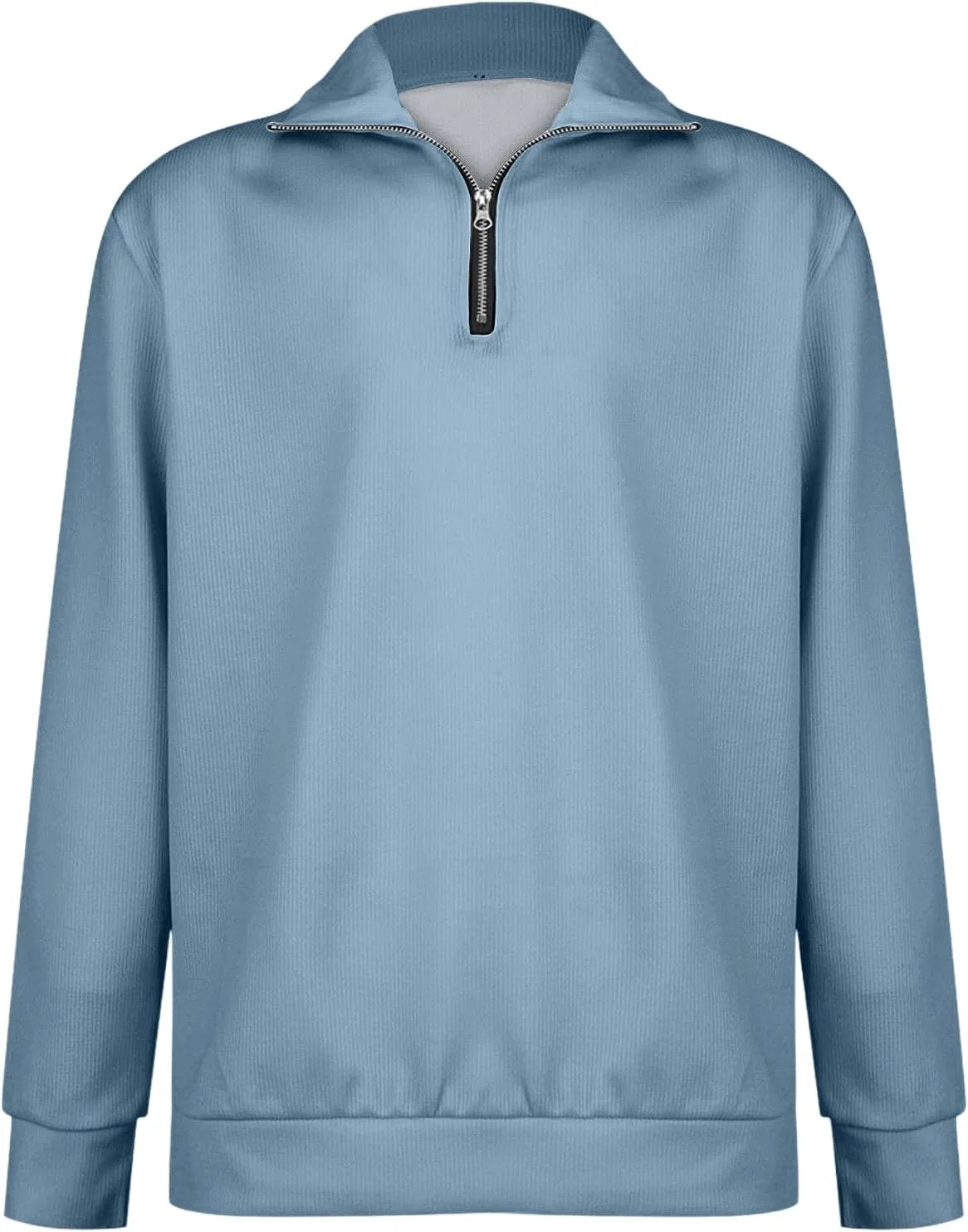 Мужская футболка с длинным рукавом хенли Regular Fit, Light Blue — фото 3