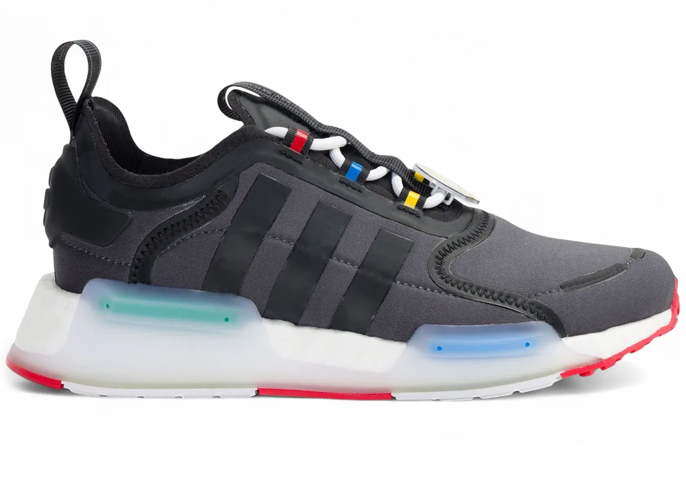 Детские кроссовки для мальчиков с принтом Adidas NMD V3 The Simpsons Bart Simpson, Grey Six/Core Black/Cloud White