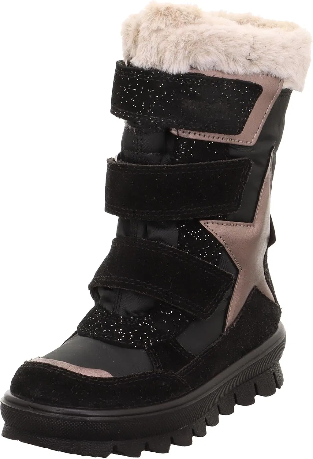 Детские зимние сапоги для девочек Modern Snow Superfit, Black Beige