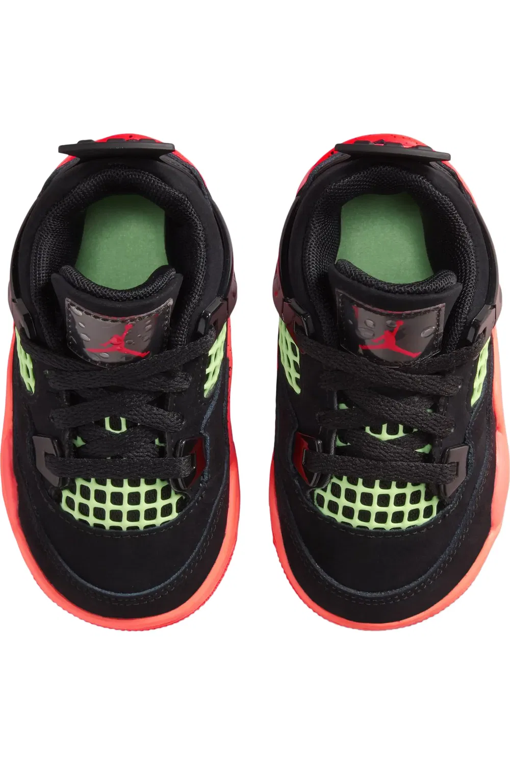 Детские кроссовки баскетбольные Air Jordan 4 Retro Jordan, черный/красный — фото 4