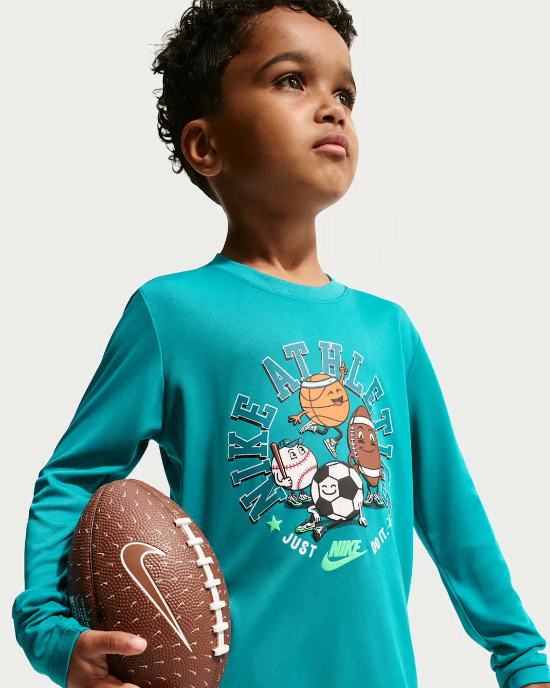 Детская футболка с длинными рукавами и графическим принтом Dri-FIT Nike, Energy — фото 3