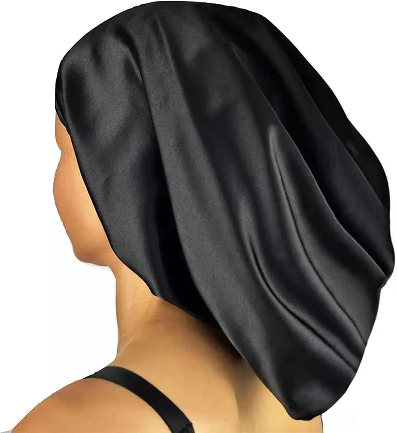 Шелковый чепчик для сна, DYYEUAVT, 100% Mulberry Silk, 19 Momme, 52 см, Champagner — фото 4