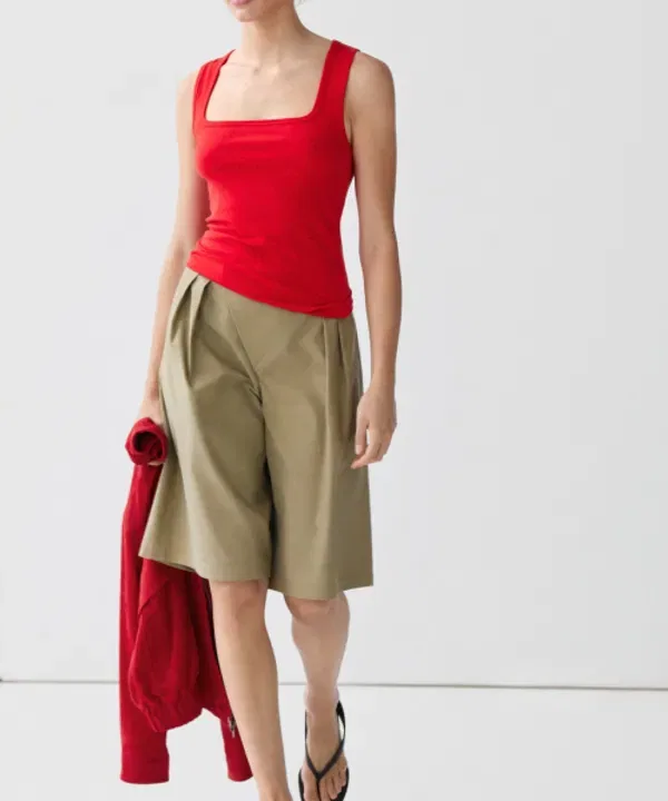 Топ с квадратным вырезом Massimo Dutti