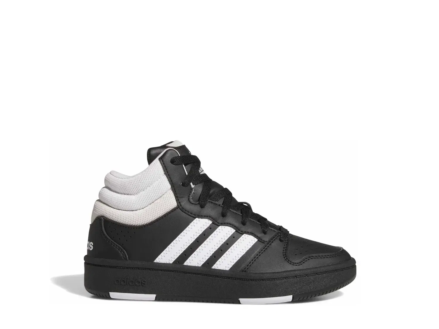 Кроссовки высокие Hoops Mid Classic, adidas, черный — фото 2