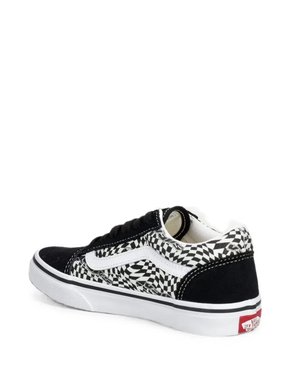 Клетчатые кеды Old Skool Vans Kids, черный — фото 3