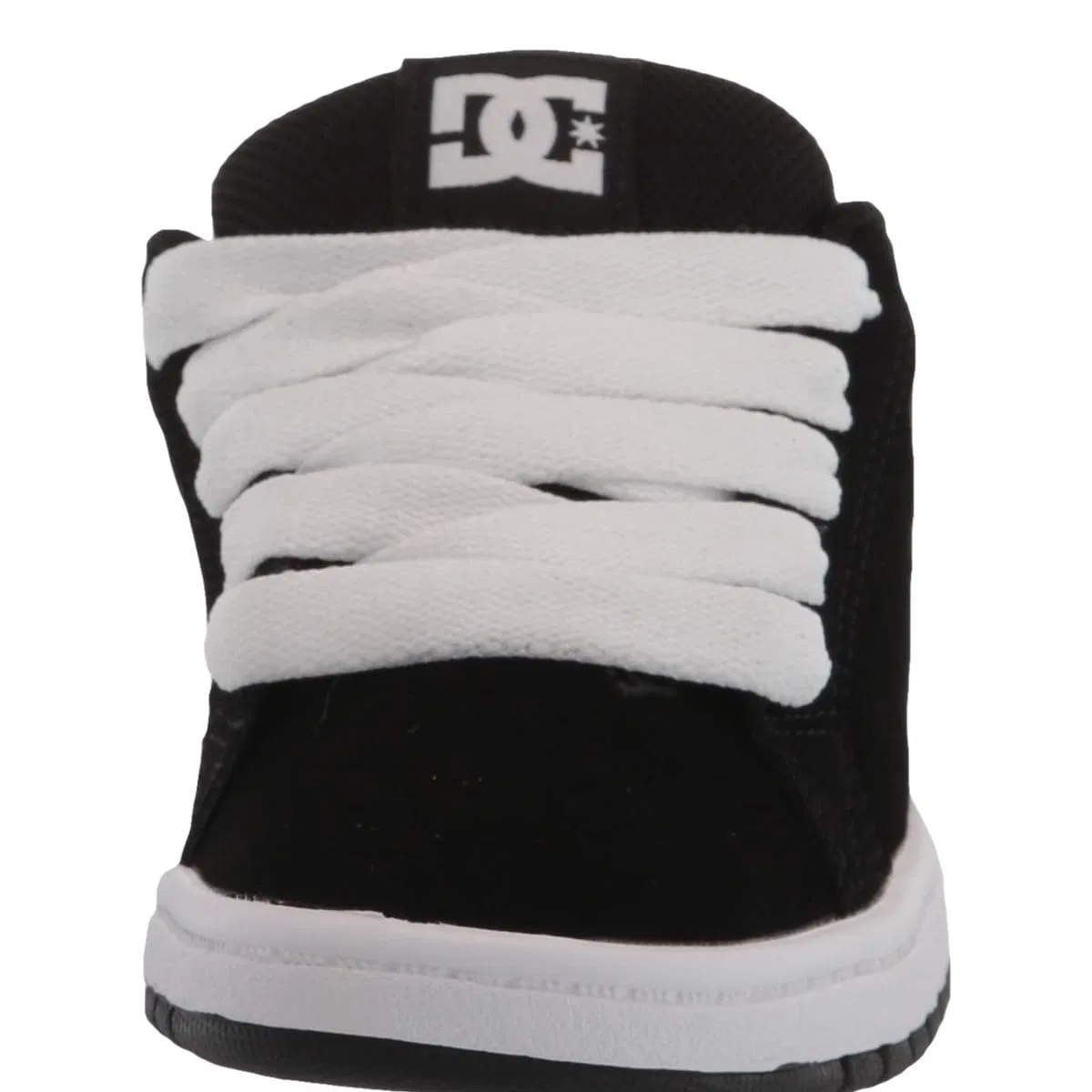 Детские кроссовки для девочек для скейтбординга Court Graffik DC Shoes, Black White — фото 2