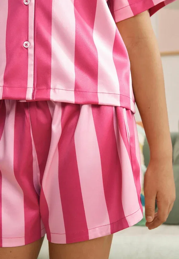 Пижамный набор с принтом в полоску Pyjama set Next, red pink, красный/розовый — фото 3