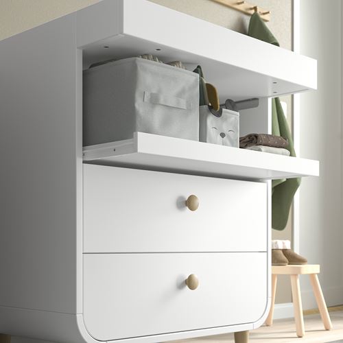 Пеленальный столик IKEA MYLLRA с выдвижным ящиком, белый — фото 4