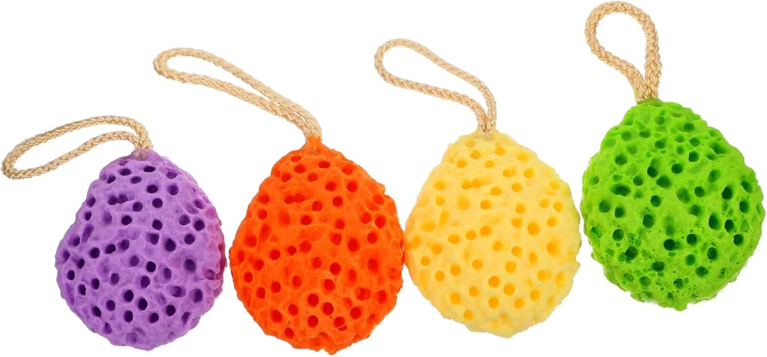 Мочалка для душа Honeycomb, BESTYASH, набор 4 шт., 10x8.5x2.5 см