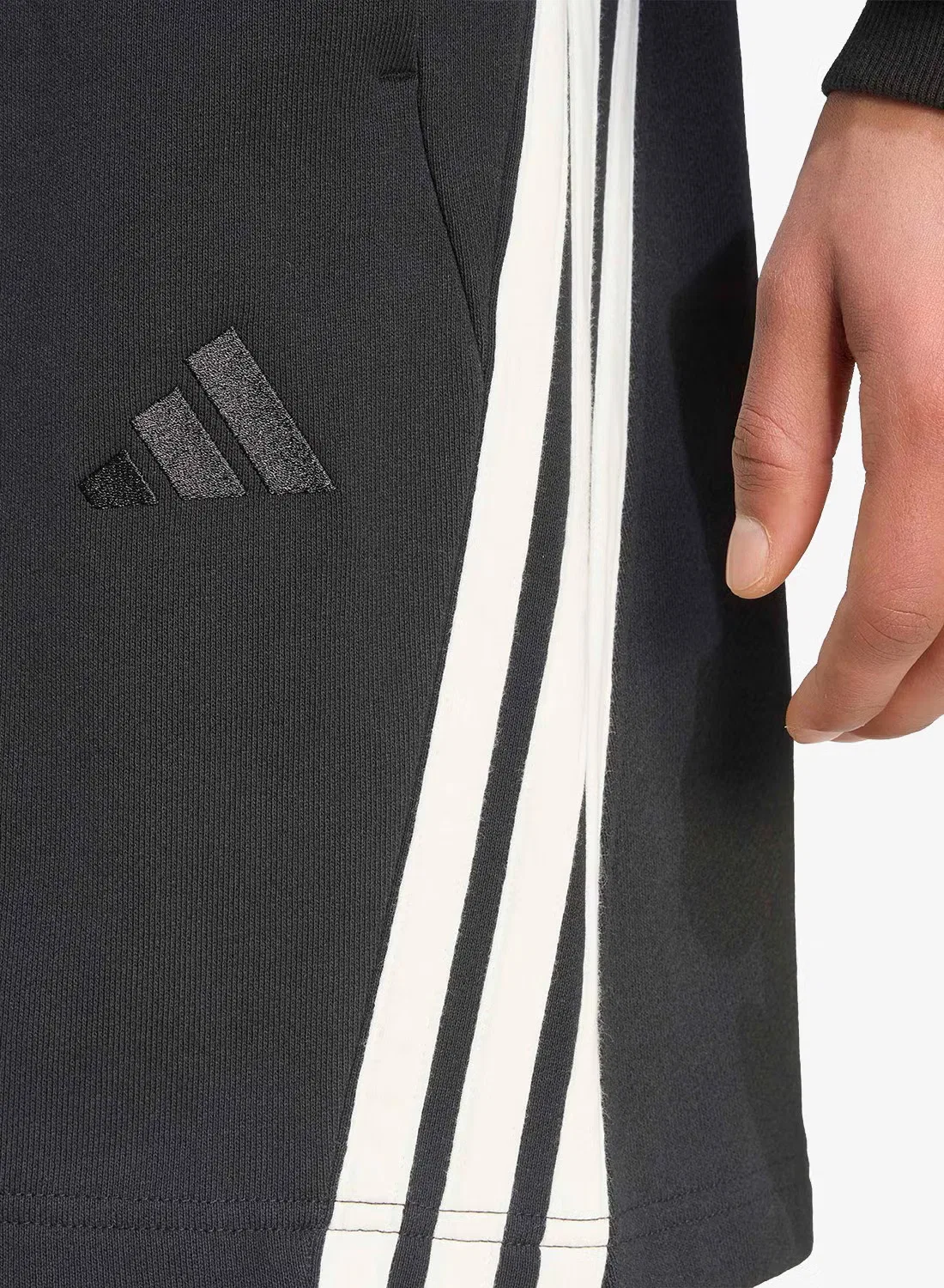 Шорты с 3 полосками 7" 3-stripes essential Adidas, черный — фото 4