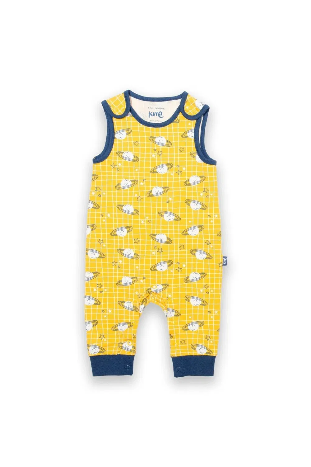Детские органические хлопковые комбинезоны Happy Planet Kite, Yellow