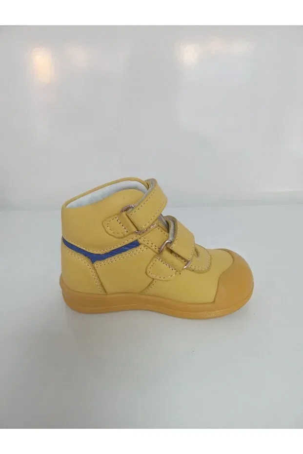 Детские ортопедические ботинки для первых шагов с полосками Elma Şekeri, Yellow — фото 3