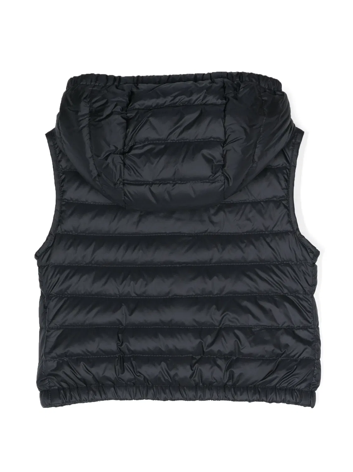 Жилет с логотипом и мягкой подкладкой Moncler, темно-синий — фото 3
