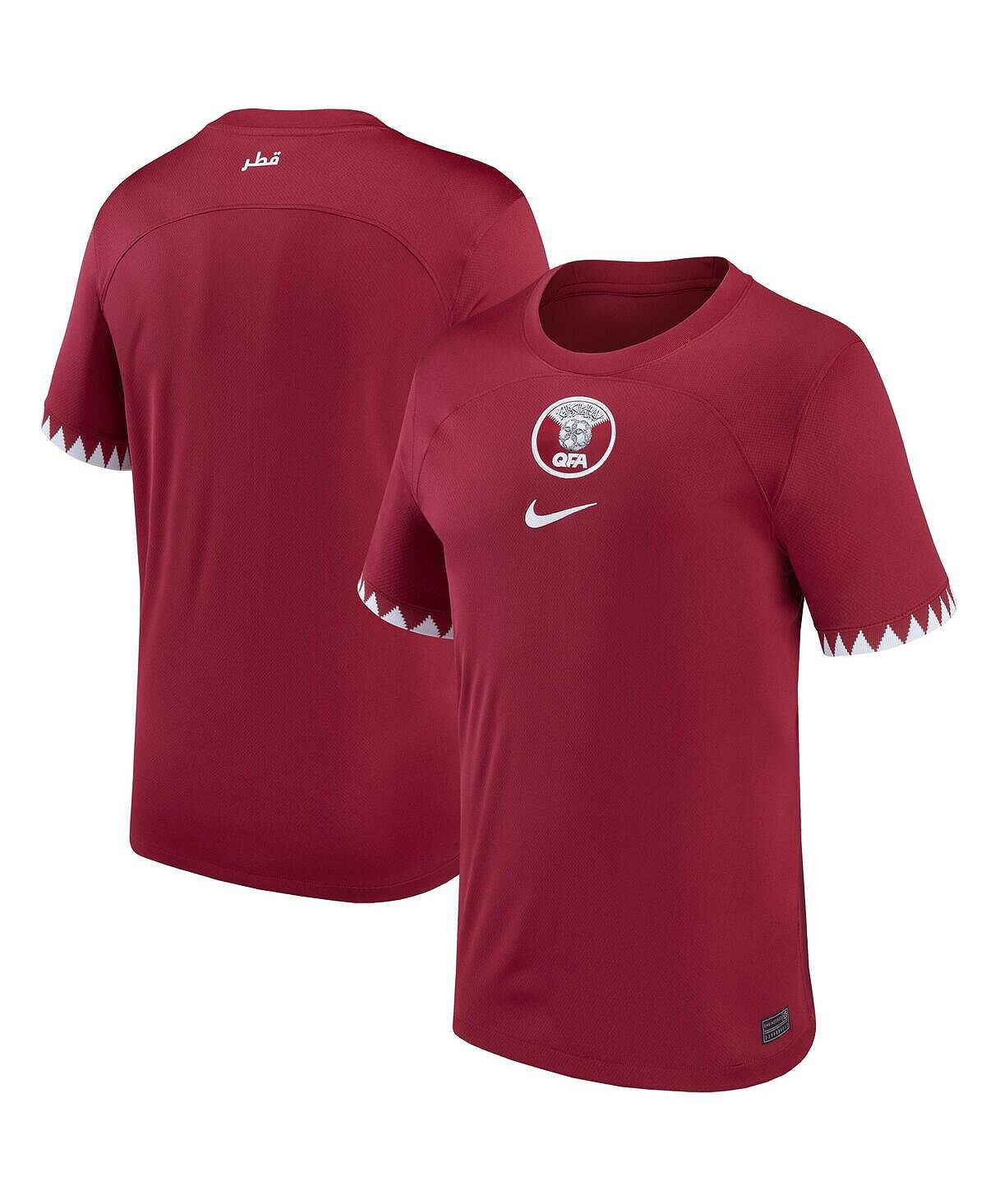 

Мужская домашняя копия джерси maroon qatar national team 2022/23 Nike