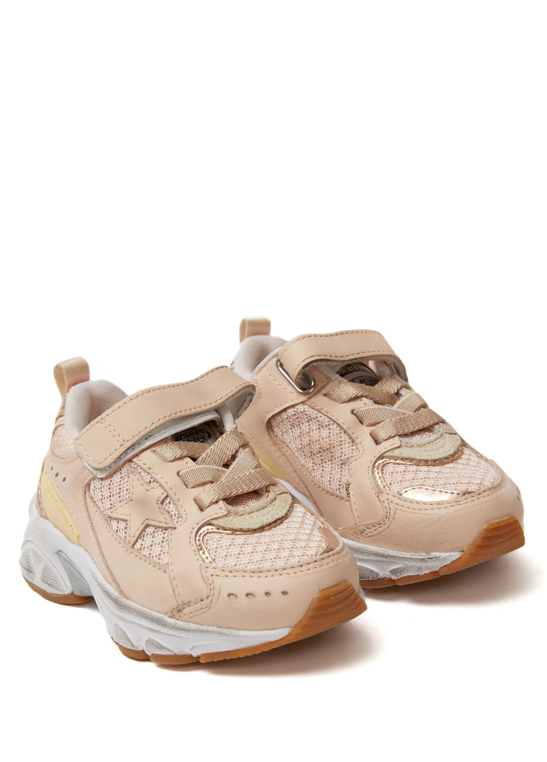 Кроссовки детские Golden Goose Lightstar, pink-yellow — фото 2