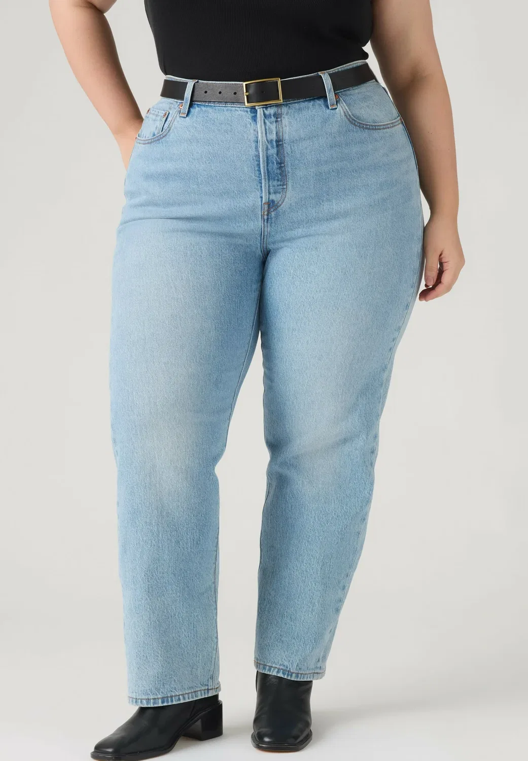 Женские джинсы PL 501 Lazy Frame Plus - облегающие джинсы Levi'S, Array Away Plus Med Indigo Worn In