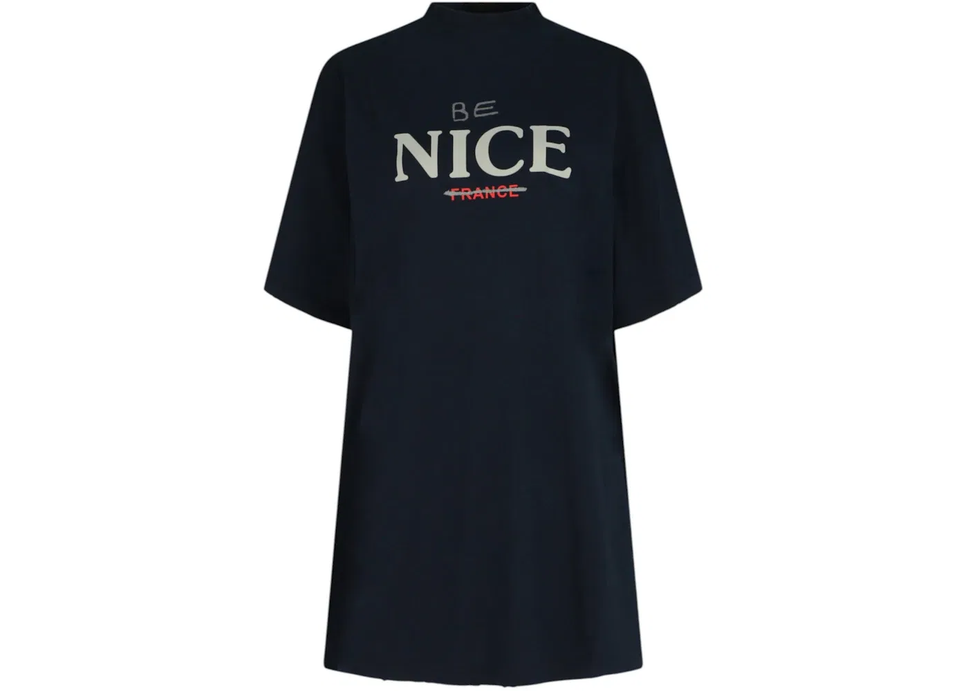 Мужская футболка с принтом Be Nice France Graphic Balenciaga, цвет Marine/Blue