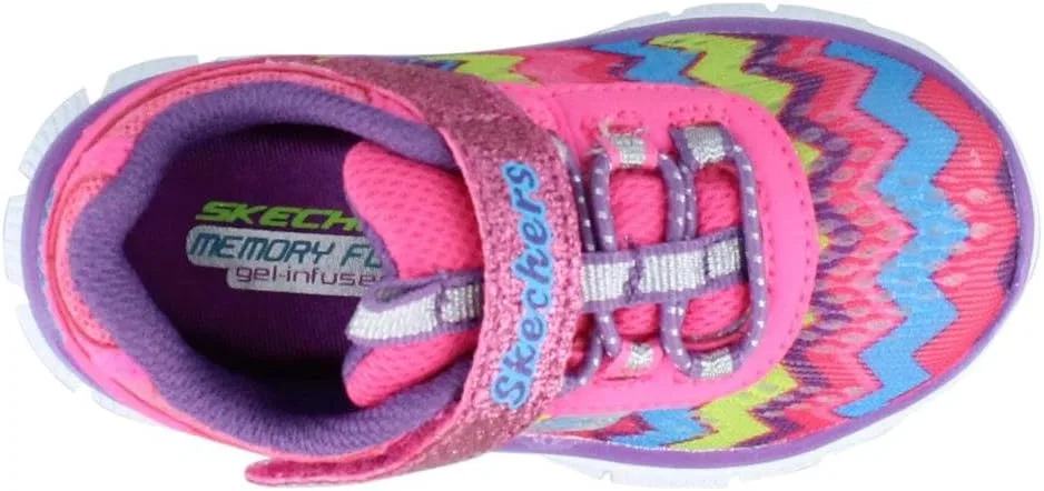Детские кроссовки для девочек Skech Appeal Strap Skechers, Pink Rainbow — фото 3