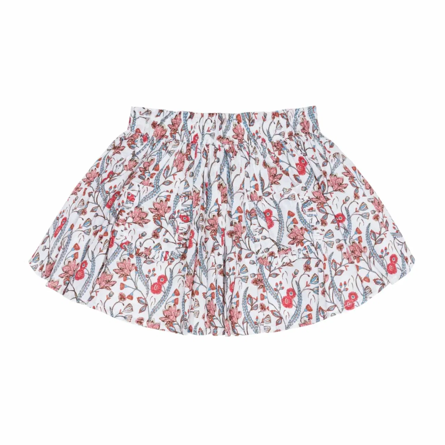 Детская юбка на резинке с принтом Feathered Floral Paperbag Minnow, Mercado Bloom